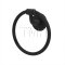 Emtek 2501 Wrought Steel Towel Ring with #2 Rosettee - FBS