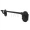 Emtek 25024 Wrought Steel Towel Bar with #1 Rosette (FBS)