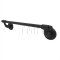 Emtek 25024 Wrought Steel Towel Bar with #2 Rosette (FBS)