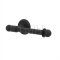 Emtek 2503 Wrought Steel Paper Holder Bar Style with #2 Rosettee - FBS