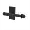 Emtek 2503 Wrought Steel Paper Holder Bar Style with #3 Rosettee - FBS
