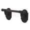 Emtek 2504 Wrought Steel Paper Holder Spring Rod Style with #1 Rosette - FBS
