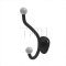 Emtek 2504 Wrought Steel Robe Hook in Flat Black Steel (FBS)