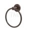 Emtek 2601 Traditional Brass Towel Ring with Brass Ribbon & Reed Rosette (US10B)