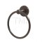 Emtek 2601 Traditional Brass Towel Ring with Brass Watford Rosette (US10B)