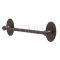 Emtek 26024 Traditional Brass Towel Bar with Brass Oval Rosette (US10B)
