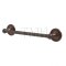 Emtek 26024 Traditional Brass Towel Bar with Brass Rope Rosette (US10B)