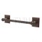 Emtek 26024 Traditional Brass Towel Bar with Brass Wilshire Rosette (US10B)