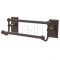 Emtek 26031 Traditional Brass Double Towel Bar with Brass Rectangular Rosette (US10B)