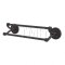 Emtek 27081 Tuscany Bronze Double Towel Bar with #12 Rosettes (FB)