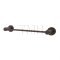 Emtek 28024 Modern Brass Towel with Brass Small Disc Rosette (US10B)