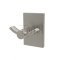 Emtek 2809 Modern Brass Double Hook with Brass Modern Rectangular Rosette (US15)