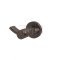 Emtek 2809 Modern Brass Double Hook with Brass Small Disc Rosette (US10B)