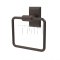 Emtek 2901 Transitional Brass Towel Ring with Brass Neos Rosette (US10B)