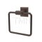 Emtek 2901 Transitional Brass Towel Ring with Brass Quincy Rosette (US10B)