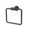 Emtek 2901 Transitional Brass Towel Ring with Brass Small Disc Rosette (US10B)
