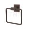 Emtek 2901 Transitional Brass Towel Ring with Brass Wilshire Rosette (US10B)