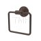 Emtek 2901 Transitional Brass Towel Ring with Lancaster Rosette (US10B)