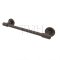 Emtek 29025 Transitional Brass Towel Bar with Brass Disk Rosette (US10B)