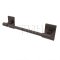 Emtek 29025 Transitional Brass Towel Bar with Brass Modern Rectangular Rosette (US10B)