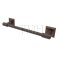 Emtek 29025 Transitional Brass Towel Bar with Brass Quincy Rosette (US10B)