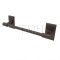 Emtek 29025 Transitional Brass Towel Bar with Brass Rectangular Rosette (US10B)