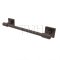 Emtek 29025 Transitional Brass Towel Bar with Brass Square Rosette (US10B)