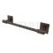 Emtek 29025 Transitional Brass Towel Bar with Brass Wilshite Rosette (US10B)