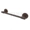 Emtek 29025 Transitional Brass Towel Bar with Lancaster Rosette (US10B)