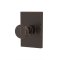 Emtek 2909 Transitional Brass Single Hook with Brass Modern Rectangular Rosette (US10B)