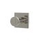 Emtek 2909 Transitional Brass Single Hook with Brass Square Rosette (US14)