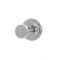 Emtek 2909 Transitional Brass Single Hook with Brass Watford Rosette (US26)