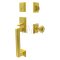 Emtek Hamden Tubular Entry Set Single Cylinder with Rope Brass Knob (US3)