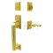 Emtek Hamden Tubular Entry Set Single Cylinder with Rope Brass Lever (US3)