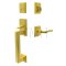 Emtek Hamden Tubular Entry Set Single Cylinder with Santa Fe Lever (US3)