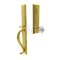 Jefferson Door Locks Single Cylinder with Bristol Crystal Knob in US3 Finish