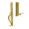 Jefferson Door Locks Brass Tubular Entry Set Coventry Lever in Polished Brass