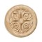 Hafele Wooden Onlay, Acanthus Collection, Ø 2-1/8", Maple finish