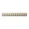 Hafele Wooden Moulding, Dentil Collection, 1-1/2" X 11/32" X 96" (H X D X L), Maple finish
