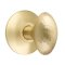 Emtek Hammered Egg Door Knob, Modern Designer Brass, Passage, Modern Rosette, Satin Brass (US4) Finish