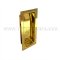 Ives 227 Flush Pull, Wrought Brass in Polished Brass Finish (US3)