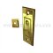 Ives 42 Pocket Sliding Door Bolt in Polished Brass Finish (US3)