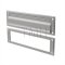 Ives 620 Magazine Size Letter Box Plate in Clear Anodized Aluminum (US28)