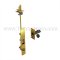 Ives FB52 Constant Latching Flush Bolt with Auxiliary Fire Latch, Top Bolt, Polished Brass (US3) Finished