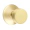 Emtek Bern Door Knob, Modern Designer Brass, Passage, Modern Rosette, Satin Brass (US4) Finish