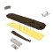 Norton 800 Series, Door Closer, Overhead Concealed, Double Acting, 30”(Ext) 36"(Int), Aluminum Door & Frame, Bright Brass Finish