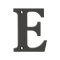 Deltana Solid Brass Traditional Letters, Residential Letter "E" - 4" Height, Oil Rubbed Bronze (US10B) Finished