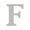 Deltana Solid Brass Traditional Letters, Residential Letter "F" - 4" Height, Satin Nickel (US15) Finished