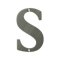 Deltana Solid Brass Traditional Letters, Residential Letter "S" - 4" Height, Antique Nickel (US15A) Finished