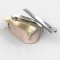 Rixon F327 Series, Floor Door Closer, Independently Hung, Non-Hold Open, Bright Brass Finish